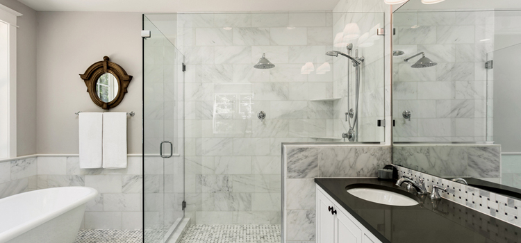 bathroom shower door installation in Live Oak