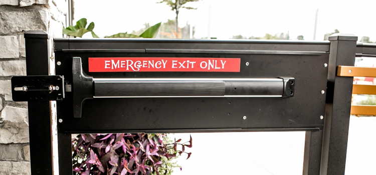 emergency push bar installation in Live Oak